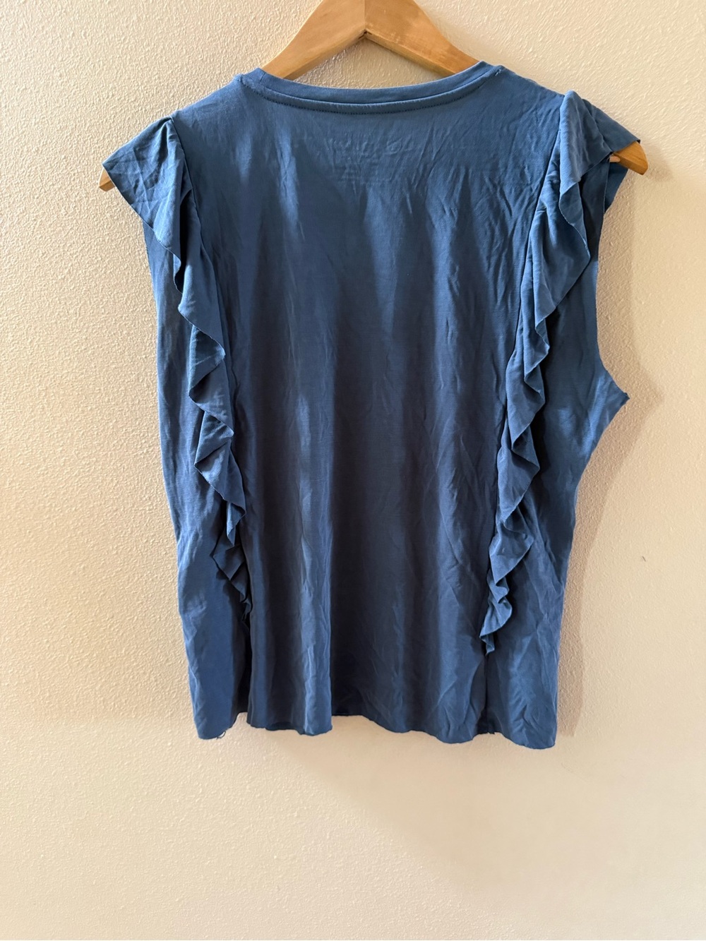 Ariat Slate Blue Ruffle-Trim Tank - Picture 3 of 3